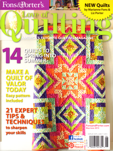 Fons & Porter's Love of Quilting May 01, 2013 Issue Cover