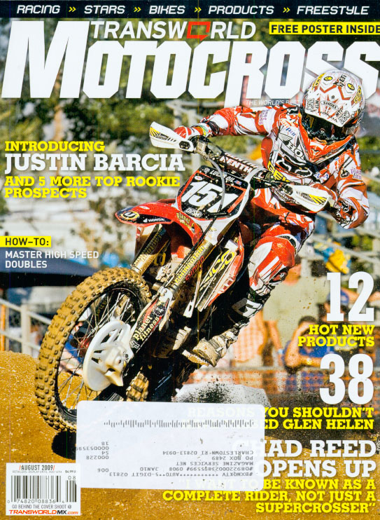 Transworld-Motocross August 01, 2009 Issue Cover