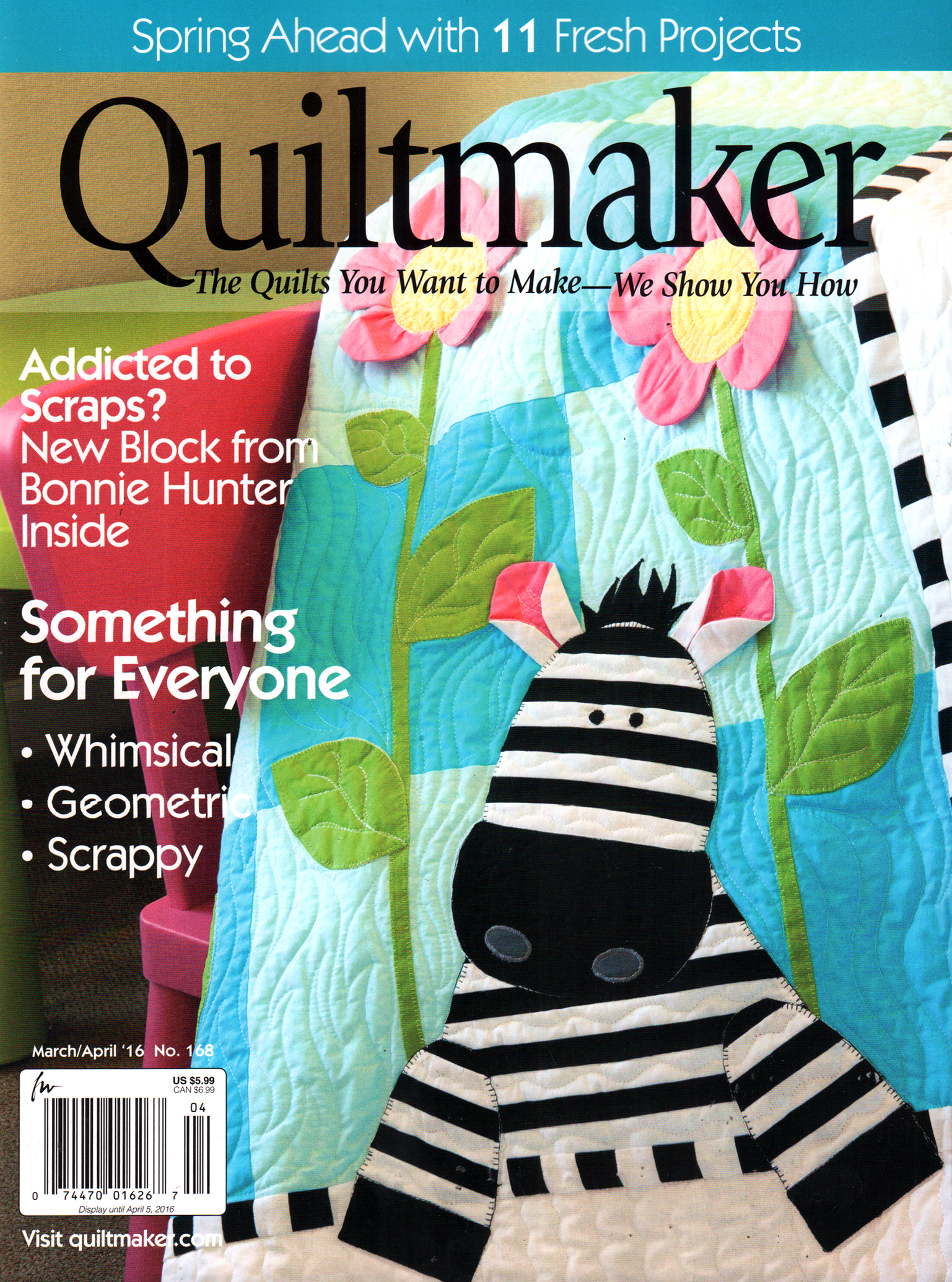Quiltmaker March 01, 2016 Issue Cover