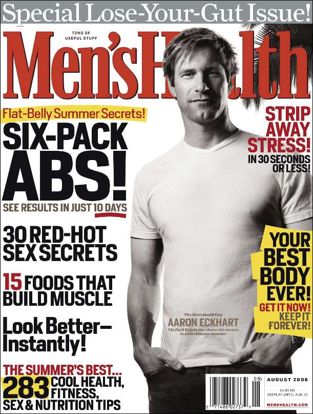 mens-health August 01, 2008 Issue Cover