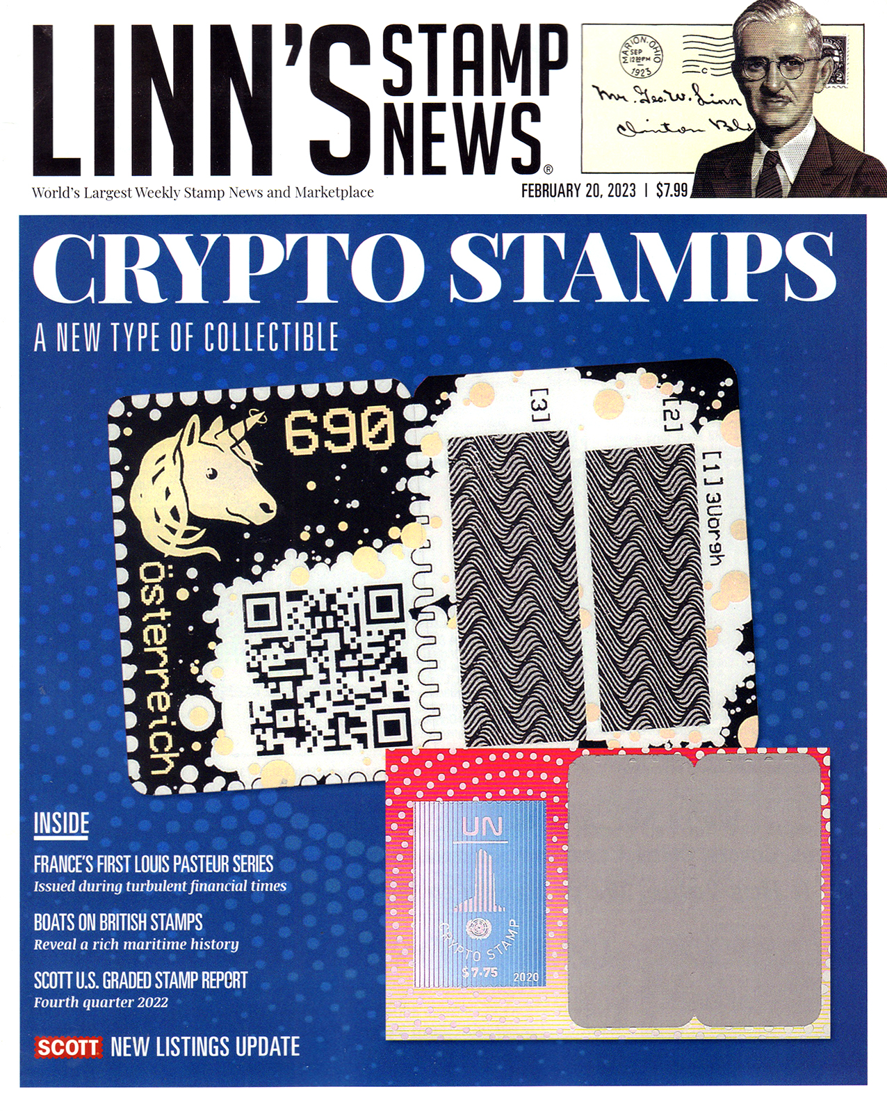 Linns-Stamp-News-Weekly February 20, 2023 Issue Cover