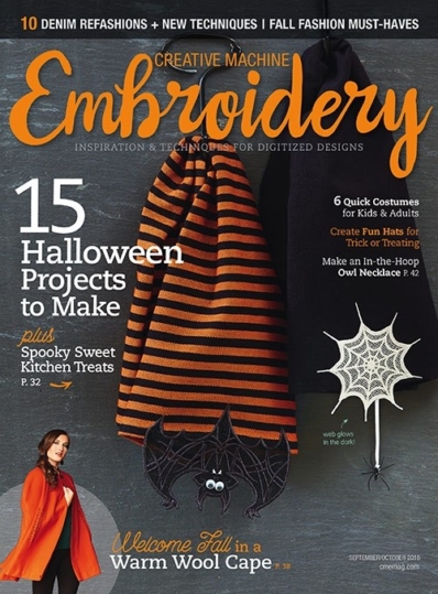 Creative Machine Embroidery September 01, 2018 Issue Cover