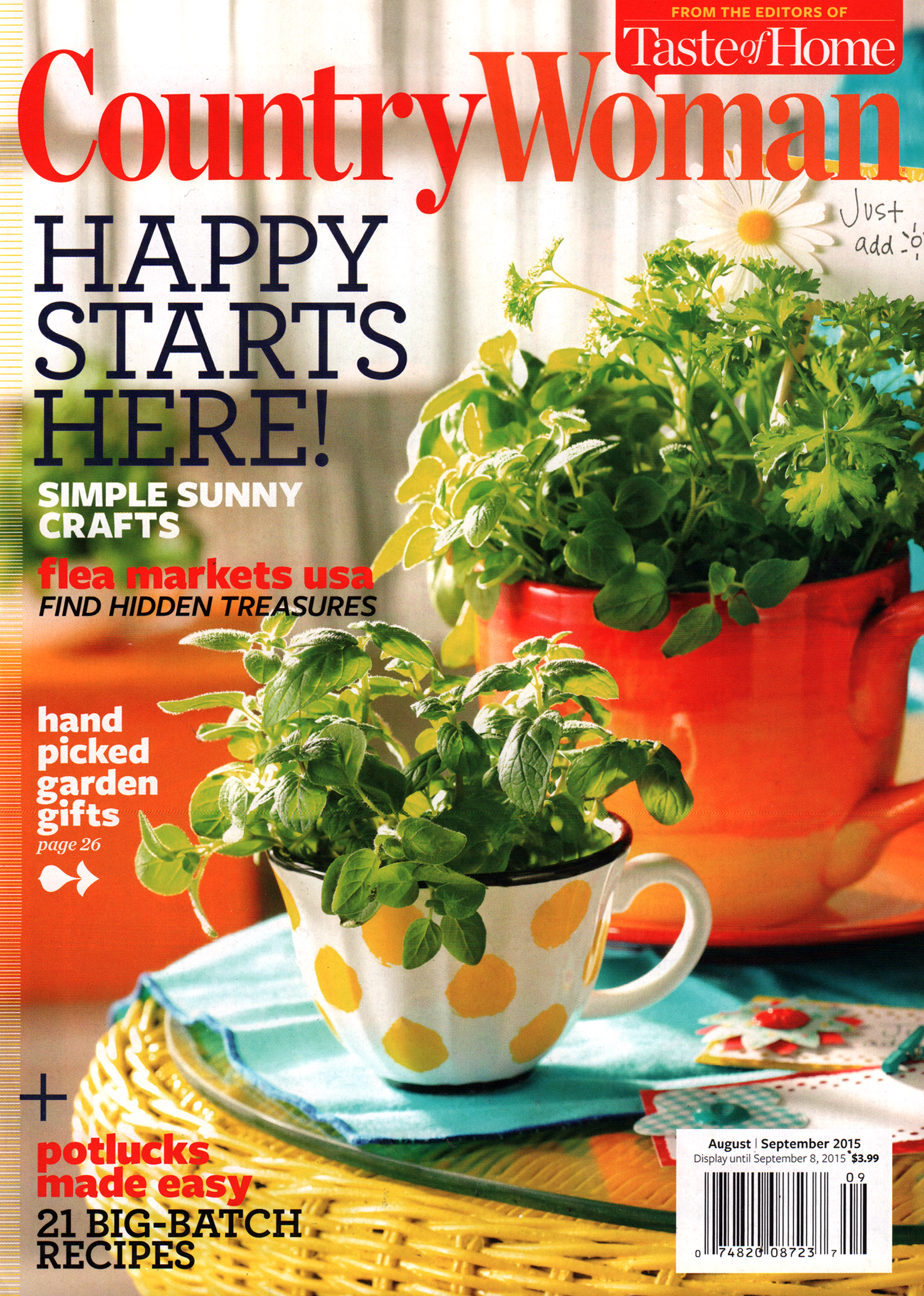 Country-Woman August 01, 2015 Issue Cover