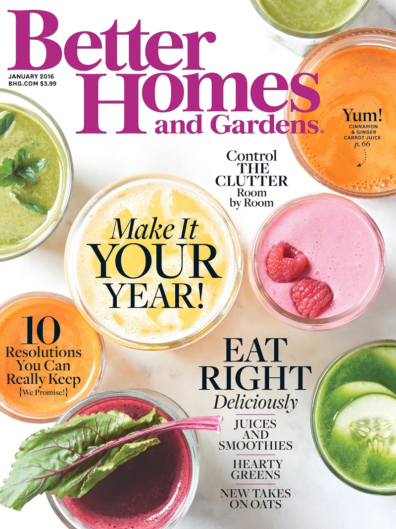 Better-Homes-and-Gardens January 01, 2016 Issue Cover
