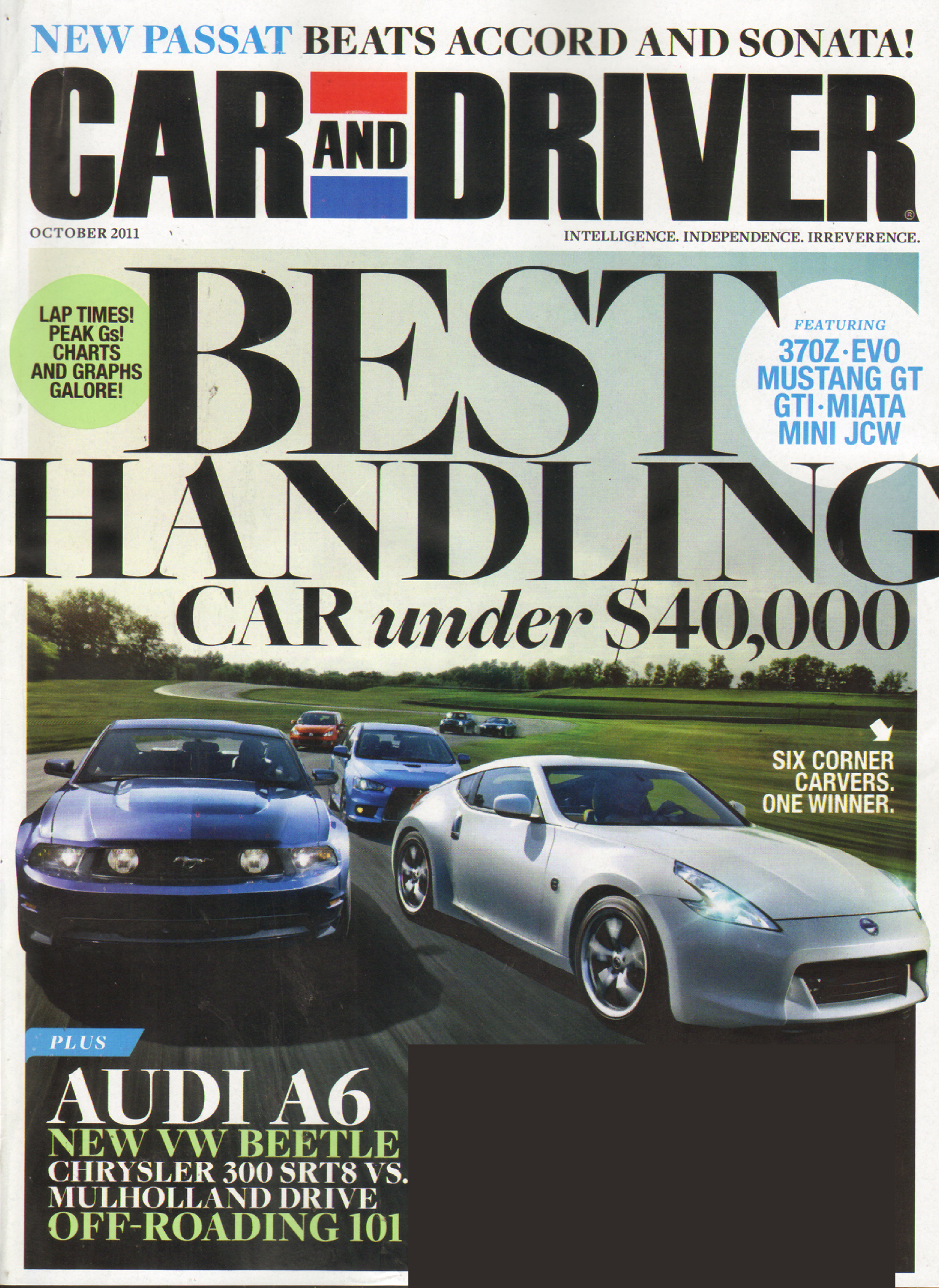 Car-And-Driver October 01, 2011 Issue Cover