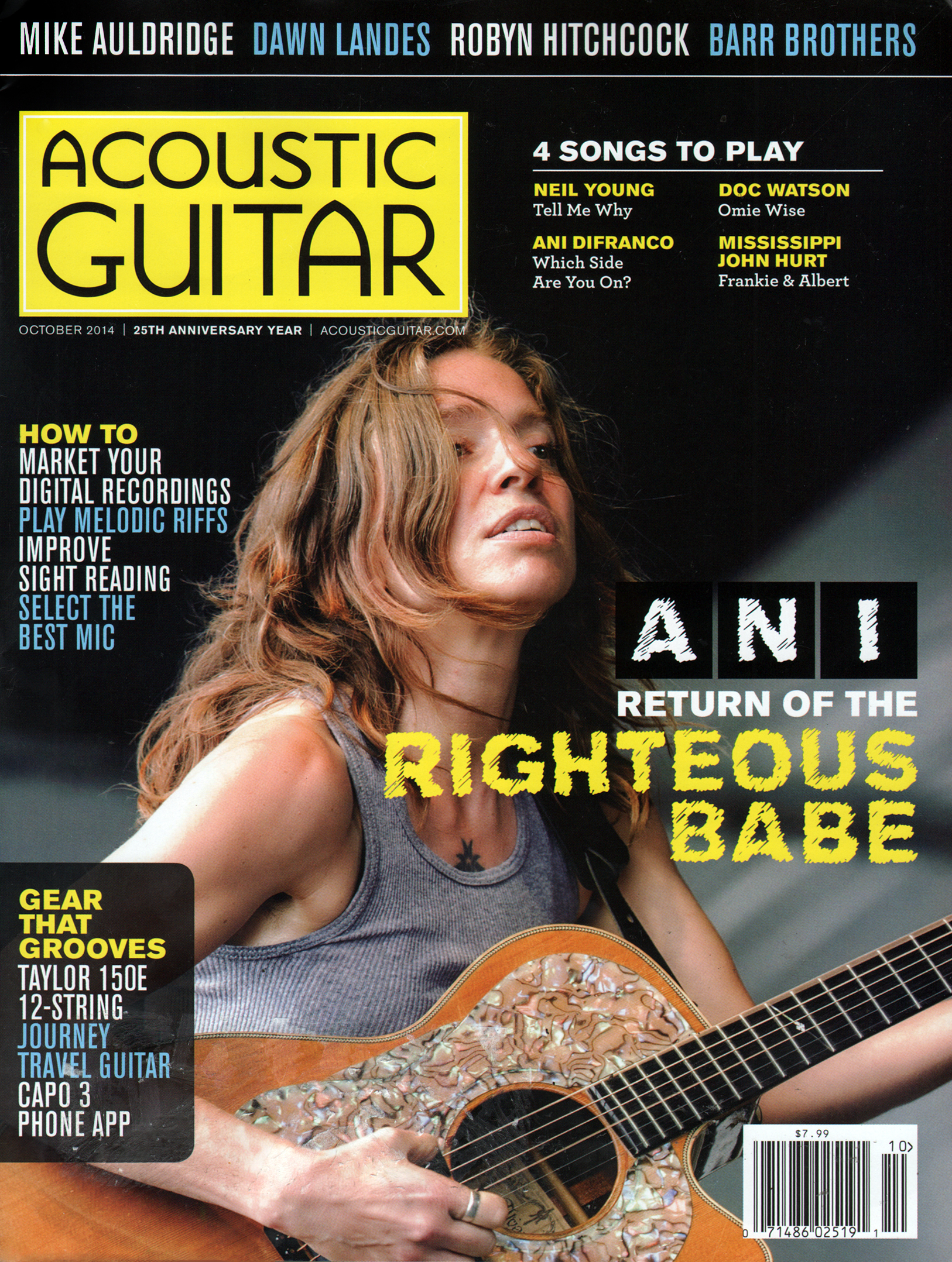 Acoustic-Guitar October 01, 2014 Issue Cover