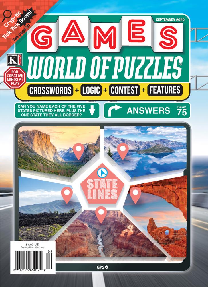 Games-World-of-Puzzles September 01, 2022 Issue Cover
