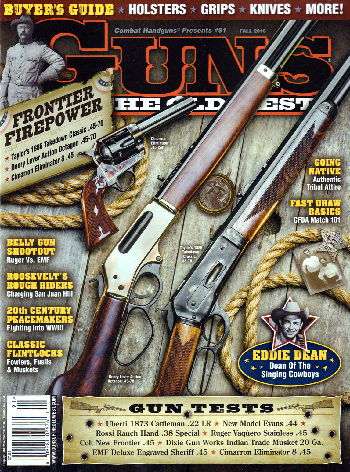 Guns-Of-The-Old-West September 01, 2016 Issue Cover