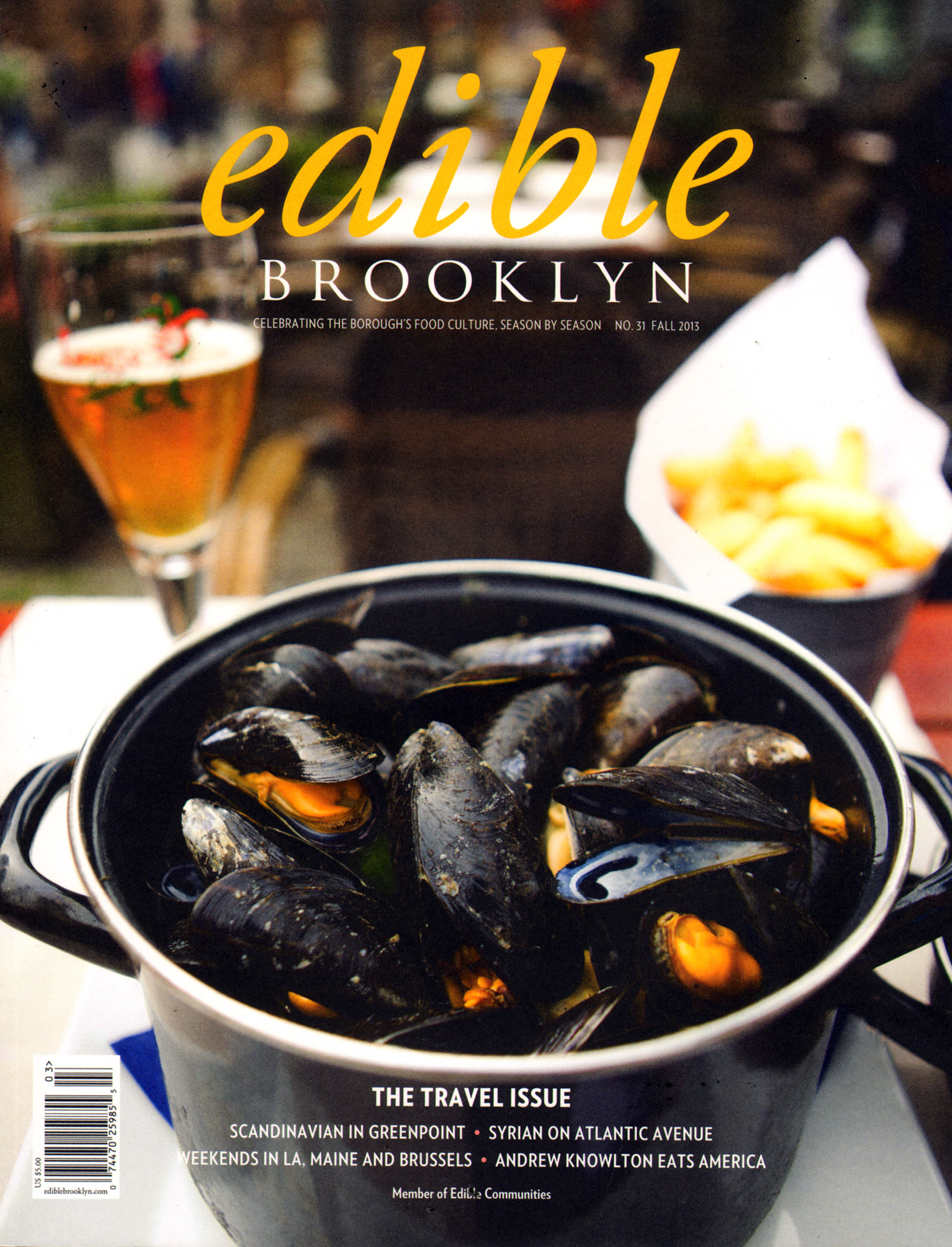 Edible-Brooklyn September 01, 2013 Issue Cover