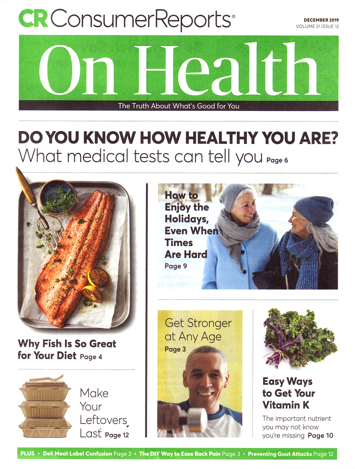 Consumer-Reports-On-Health December 01, 2019 Issue Cover