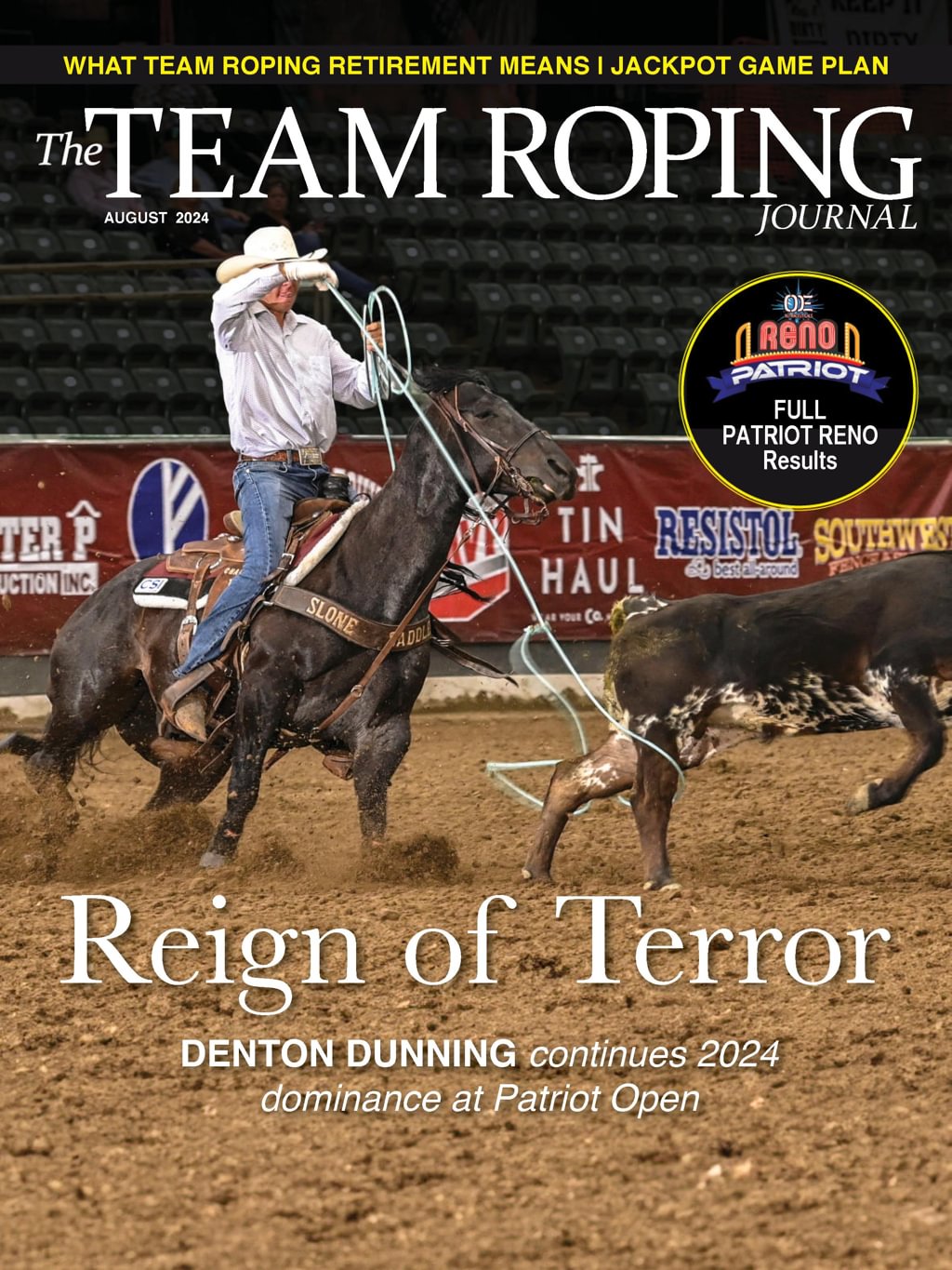 The-Team-Roping-Journal August 01, 2024 Issue Cover