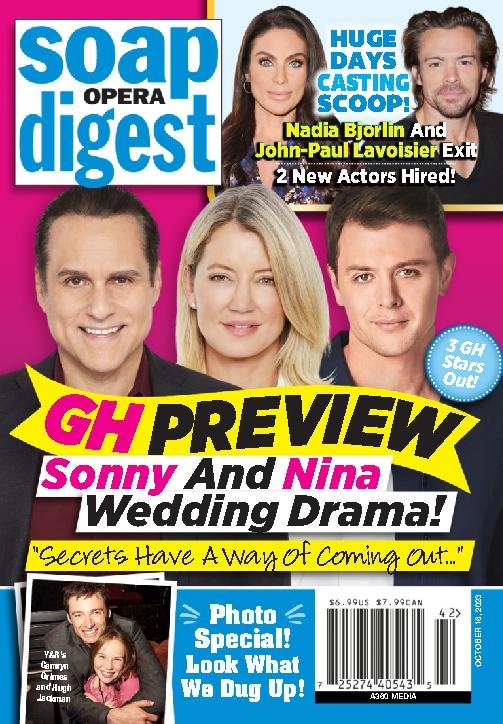 Soap-Opera-Digest October 16, 2023 Issue Cover