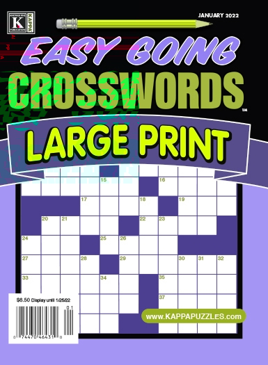 Easy Going Crosswords - Large Print January 01, 2025 Issue Cover