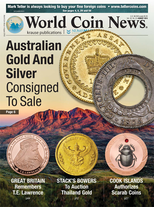 World-Coin-News August 01, 2018 Issue Cover
