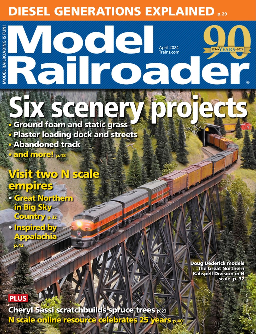 Model-Railroader April 01, 2024 Issue Cover