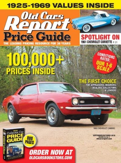 Old Cars Report Price Guide September 01, 2018 Issue Cover