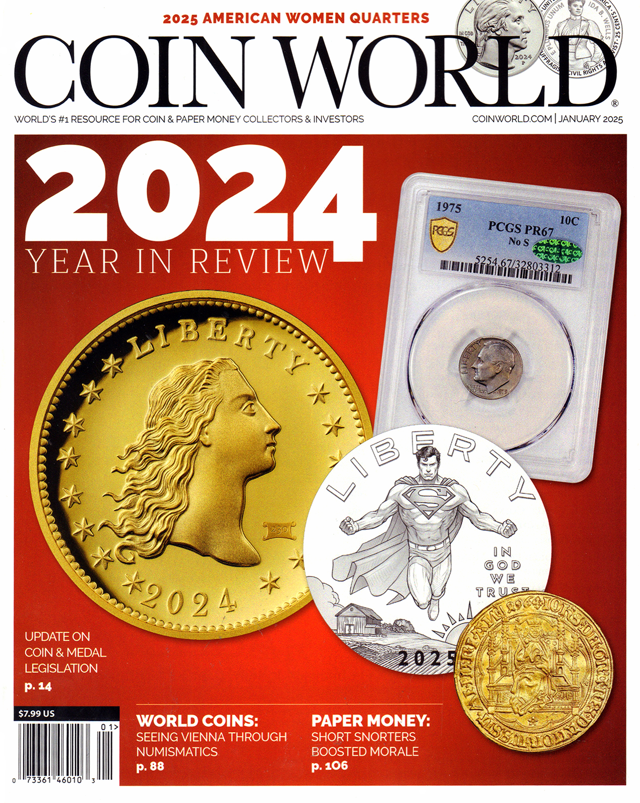Coin-World-Weekly January 01, 2025 Issue Cover