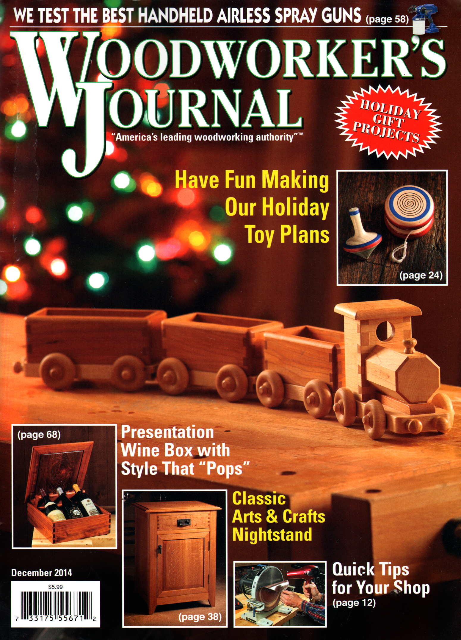 Woodworkers-Journal December 01, 2014 Issue Cover