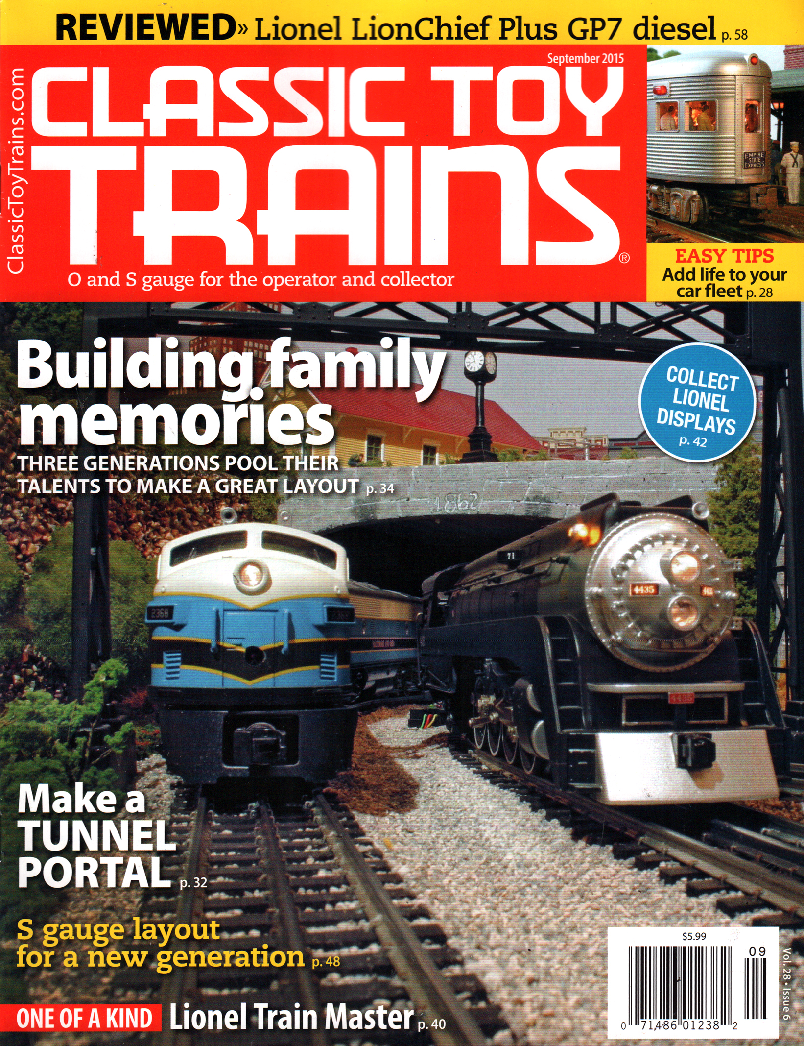 Classic-Toy-Trains September 01, 2015 Issue Cover
