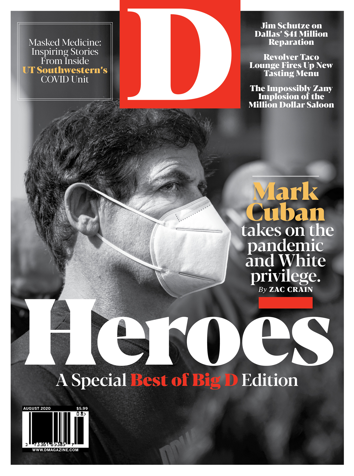 D-Magazine August 01, 2020 Issue Cover