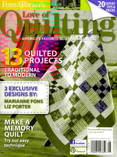 Fons & Porter's Love of Quilting July 01, 2013 Issue Cover