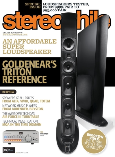 Stereophile January 01, 2018 Issue Cover