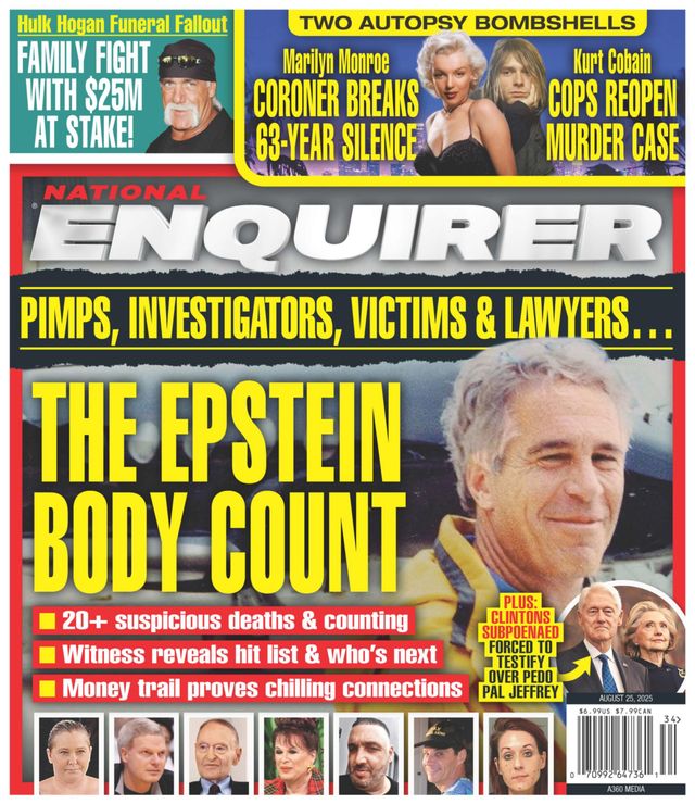National Enquirer August 25, 2025 Issue Cover
