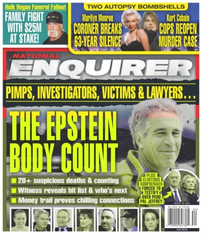National Enquirer August 25, 2025 Issue Cover
