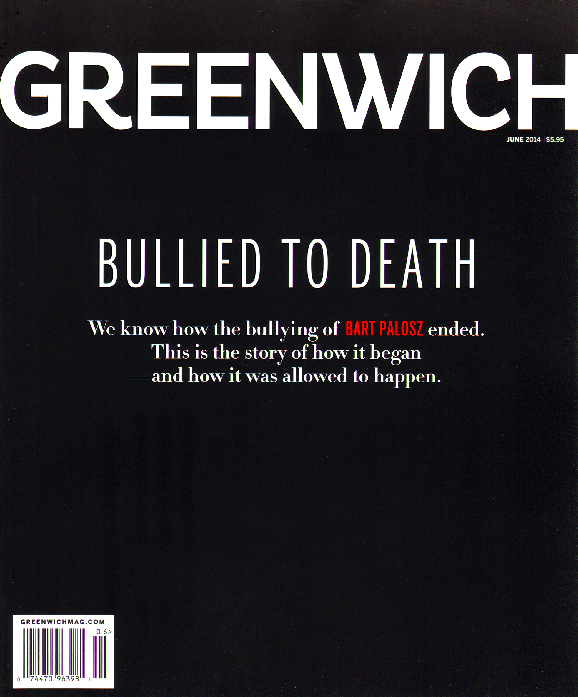 Greenwich June 01, 2014 Issue Cover