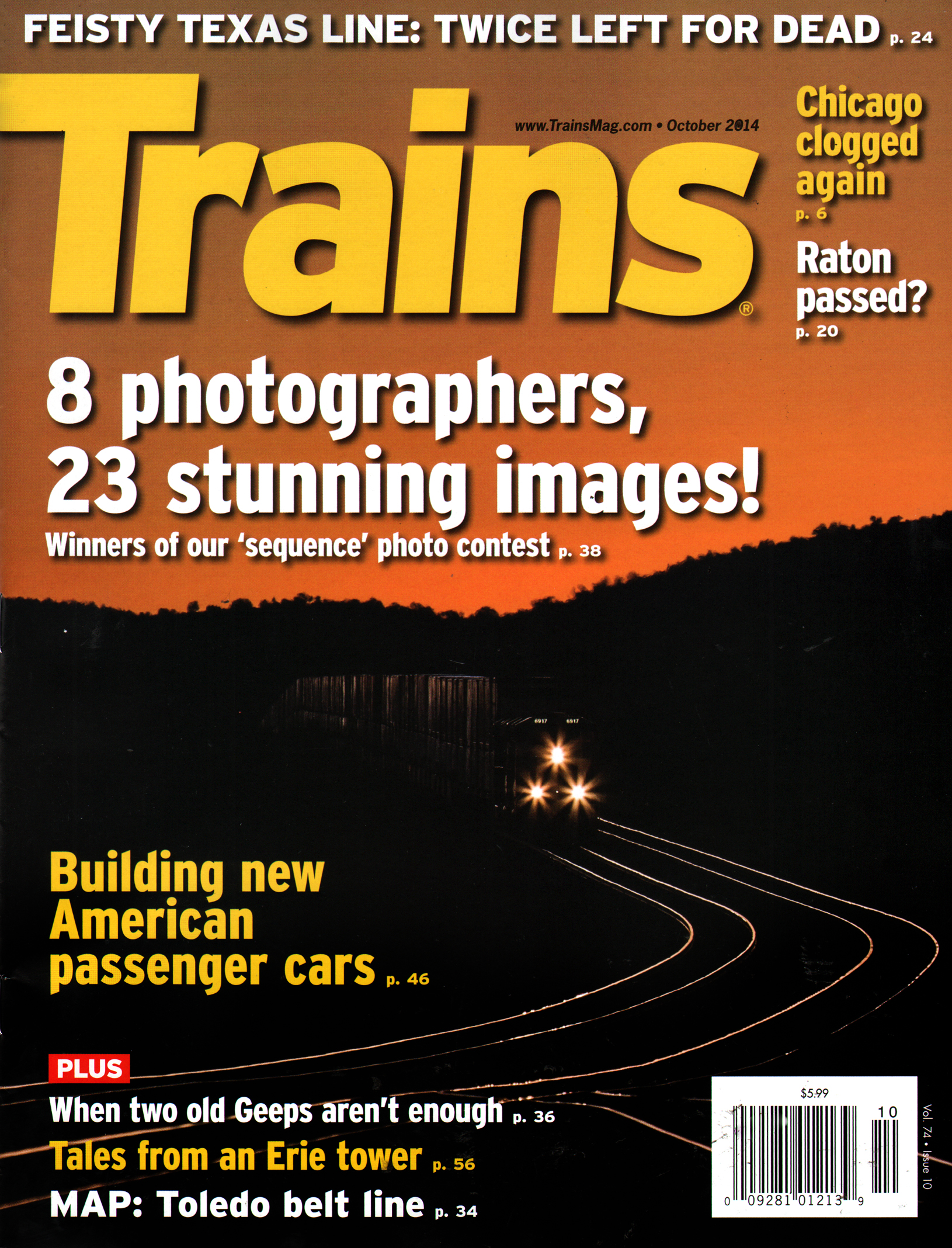 Trains October 01, 2014 Issue Cover