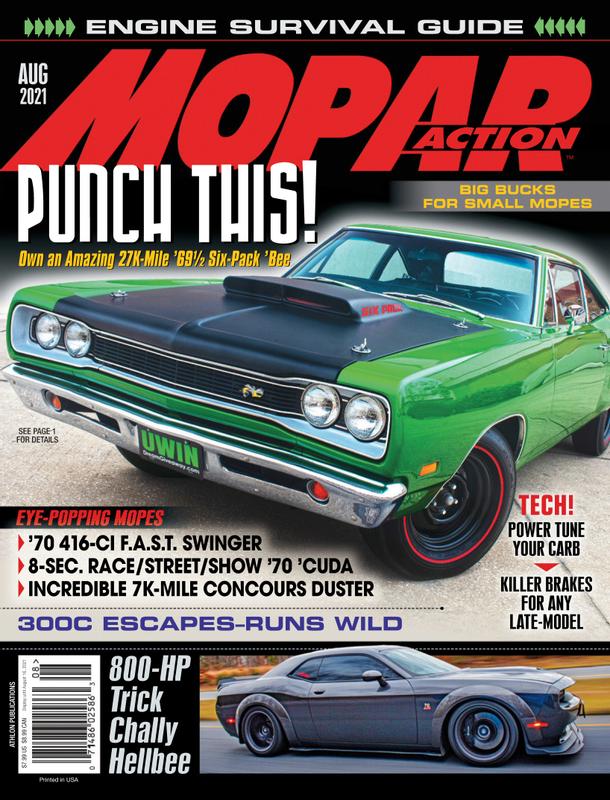 Mopar-Action August 01, 2021 Issue Cover