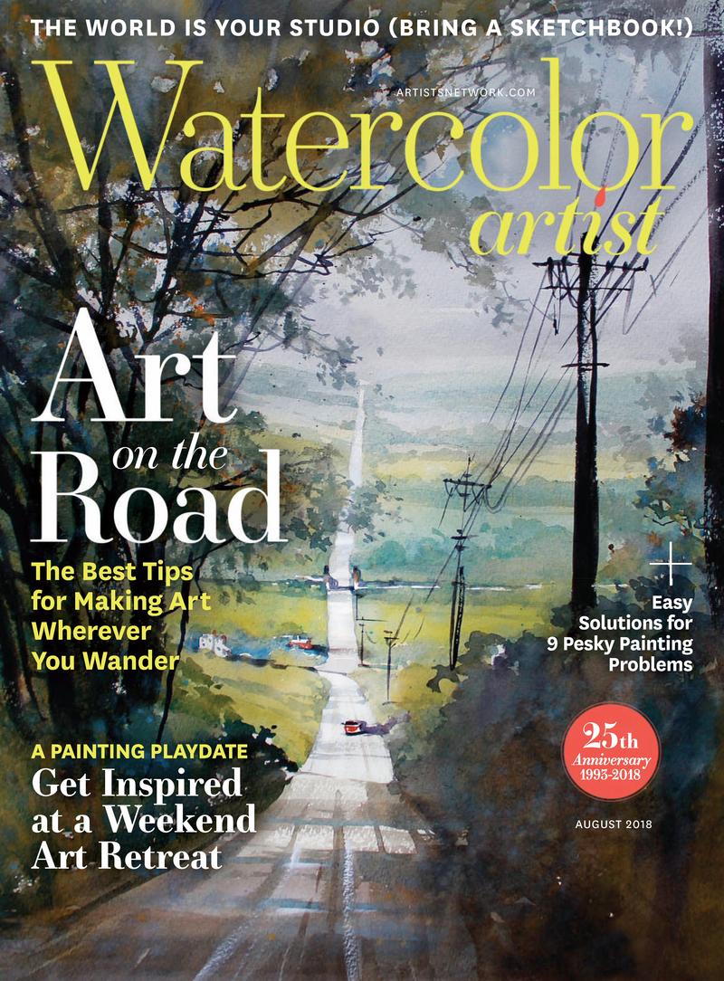 Watercolor-Artist August 01, 2018 Issue Cover
