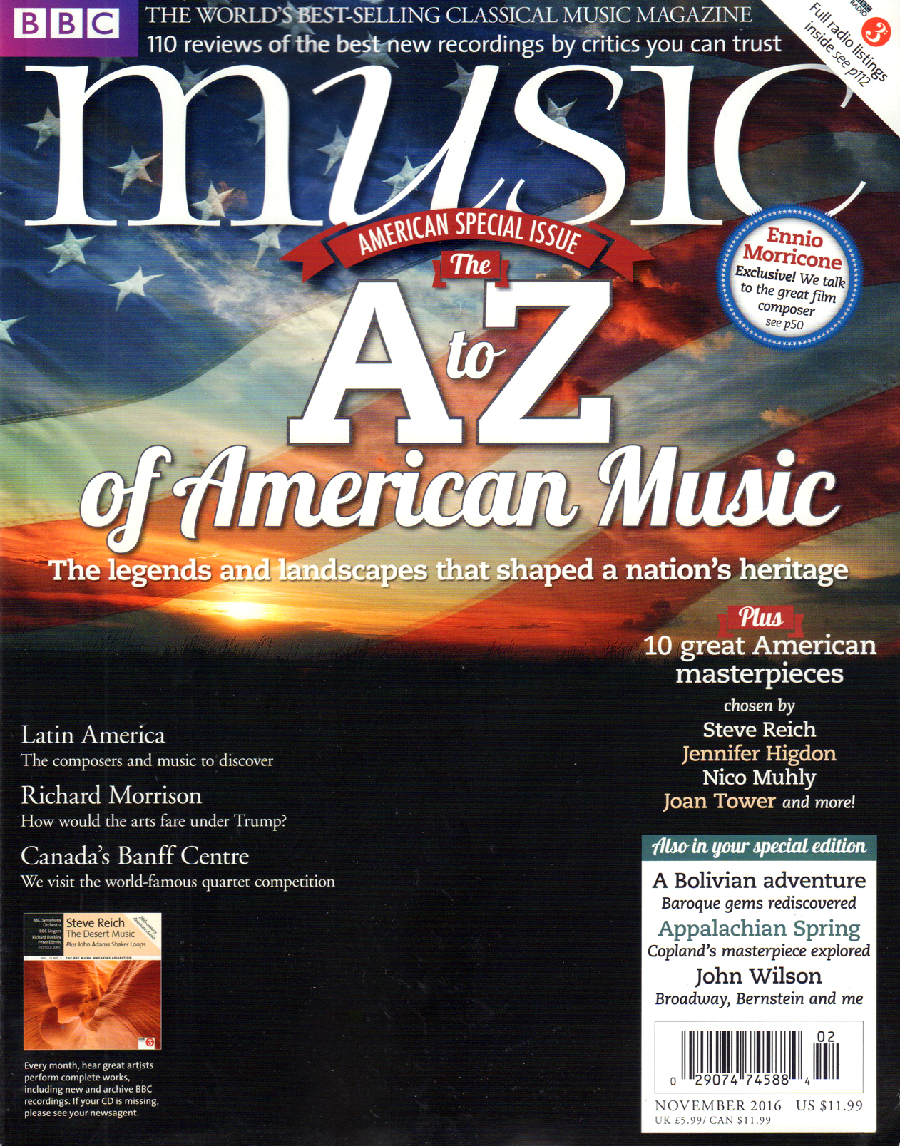 BBC-Music November 01, 2016 Issue Cover