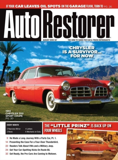 Auto Restorer August 01, 2018 Issue Cover