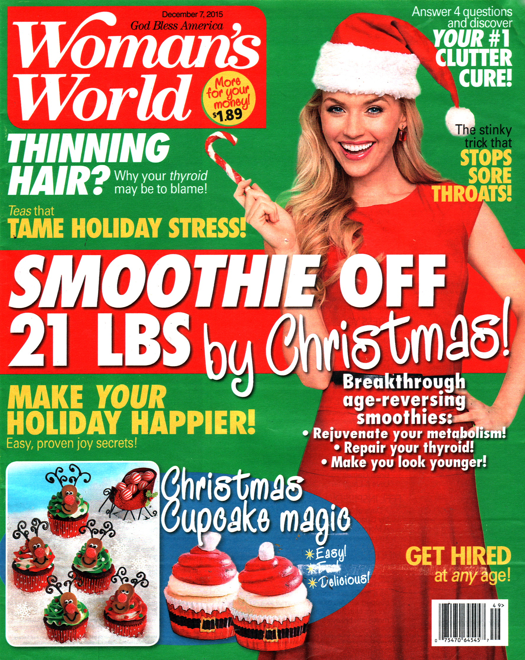 Womans-World December 07, 2015 Issue Cover