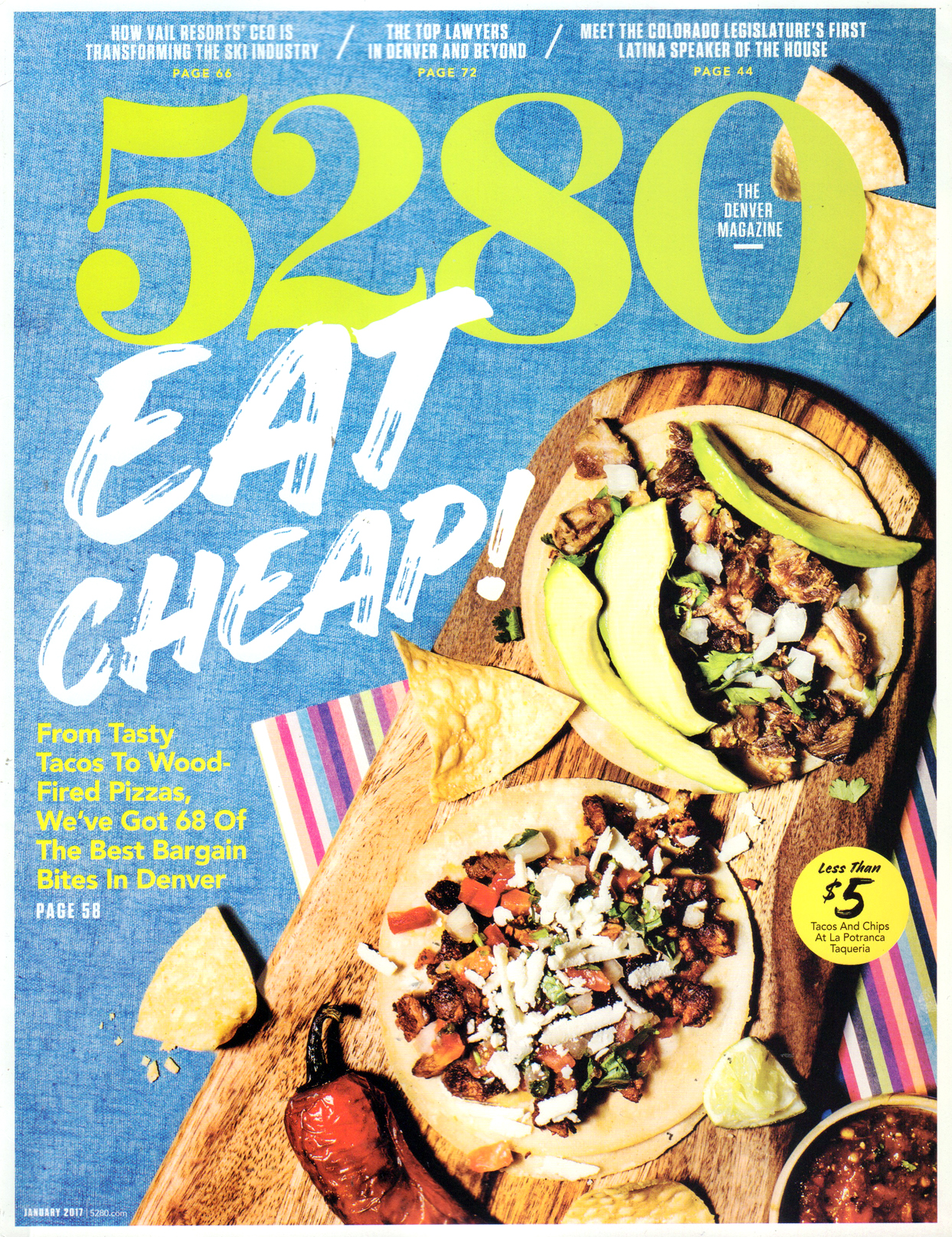 5280-Magazine January 01, 2017 Issue Cover