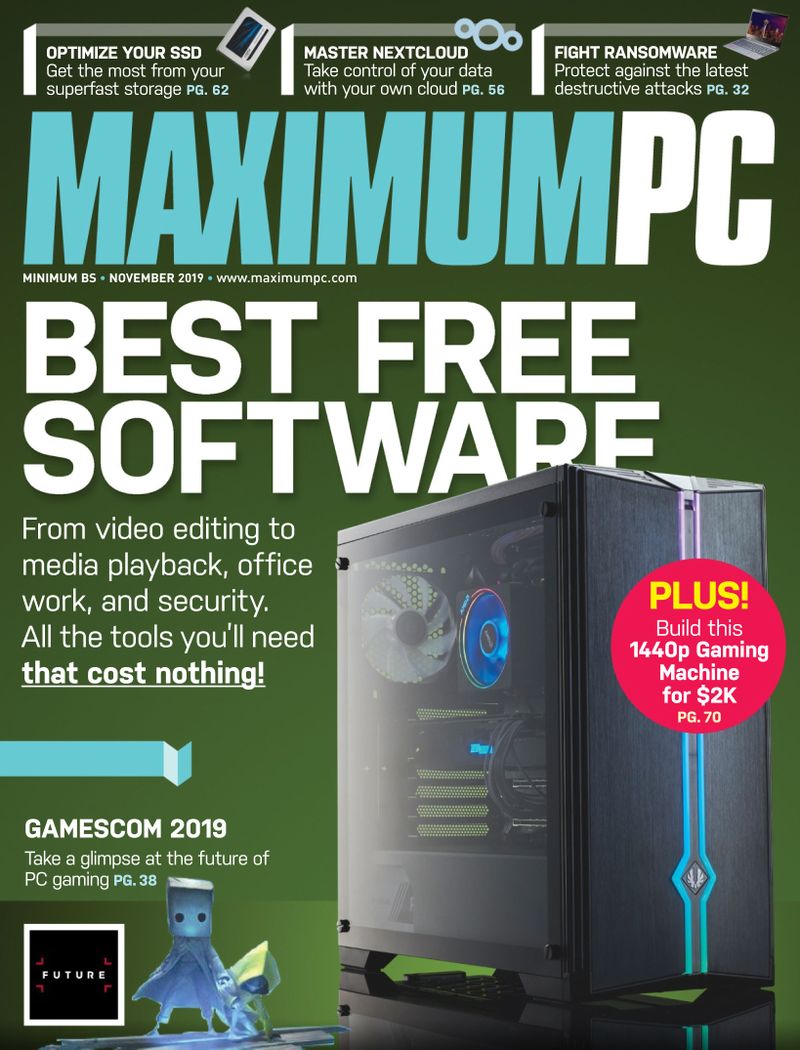 Maximum-PC November 01, 2019 Issue Cover