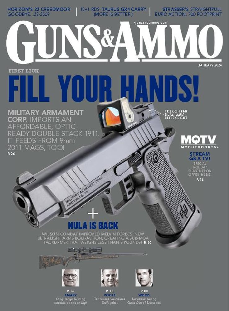 Guns-and-Ammo January 01, 2024 Issue Cover