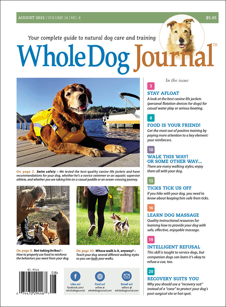 Whole-Dog-Journal August 01, 2021 Issue Cover
