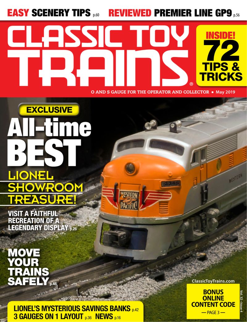 Classic-Toy-Trains May 01, 2019 Issue Cover
