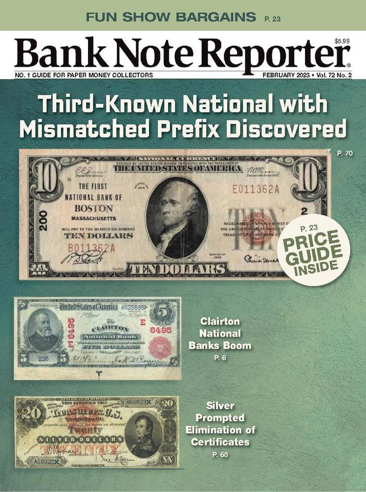 Bank-Note-Reporter February 01, 2023 Issue Cover