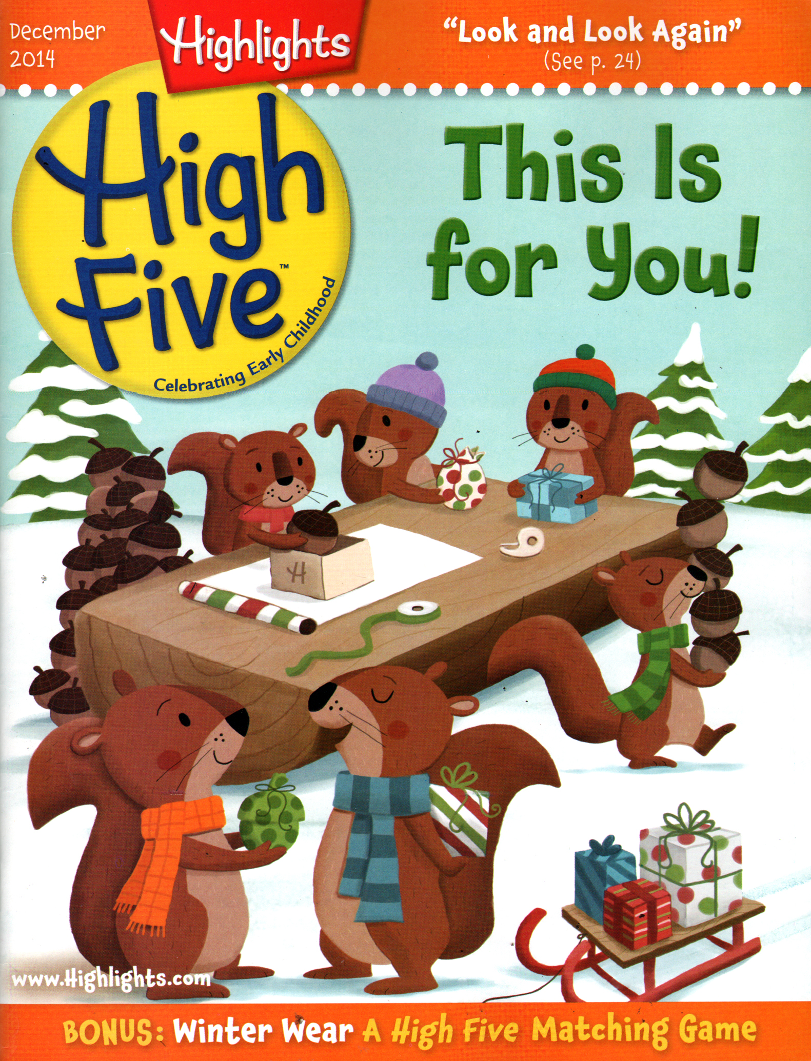 Highlights-High-Five December 01, 2014 Issue Cover