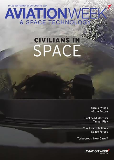 Aviation-Week-and-Space-Technology September 27, 2021 Issue Cover