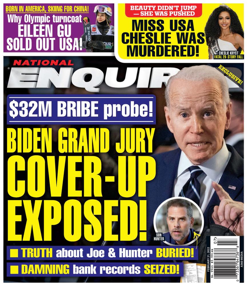 National-Enquirer February 21, 2022 Issue Cover