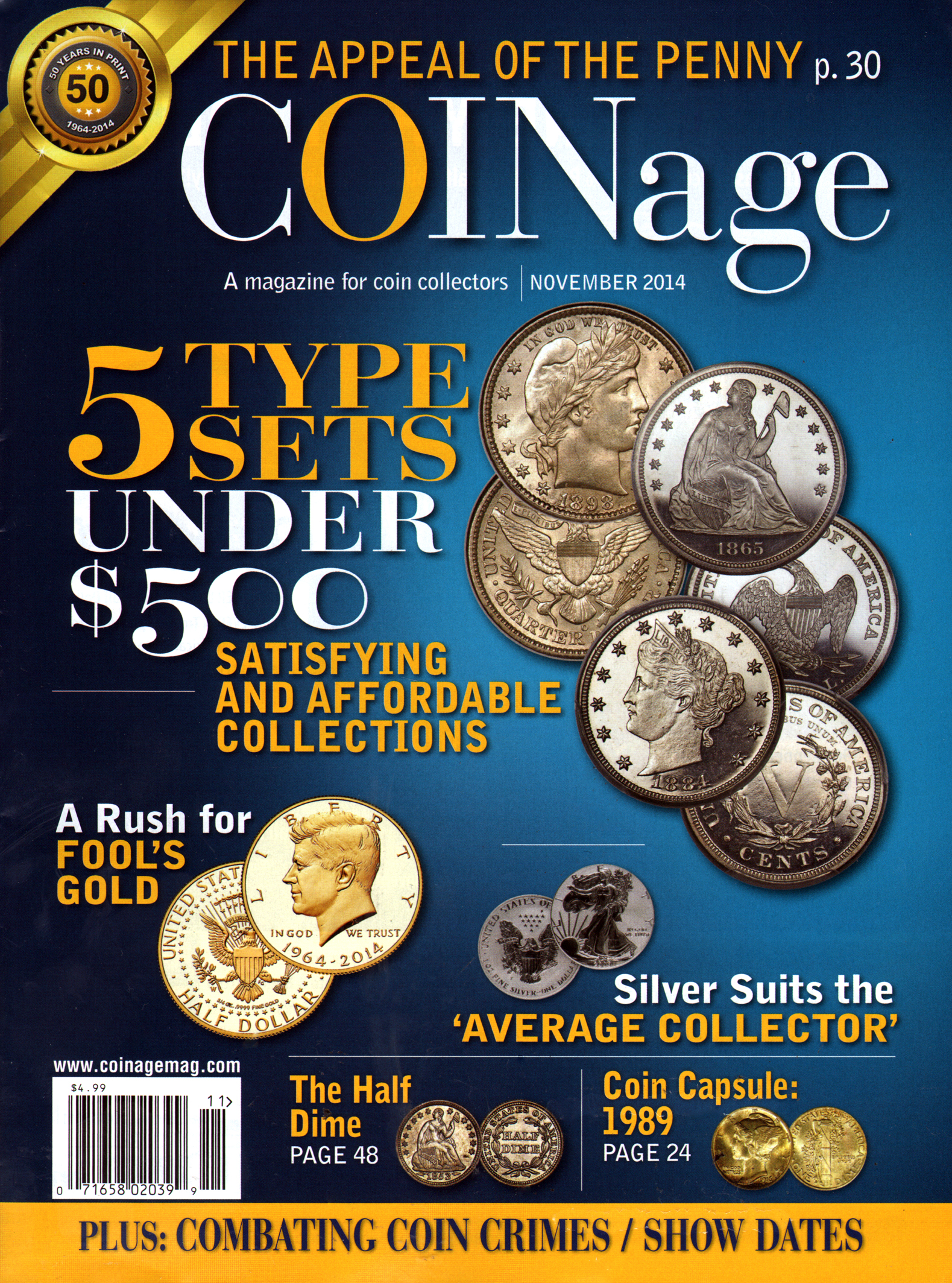 Coinage November 01, 2014 Issue Cover
