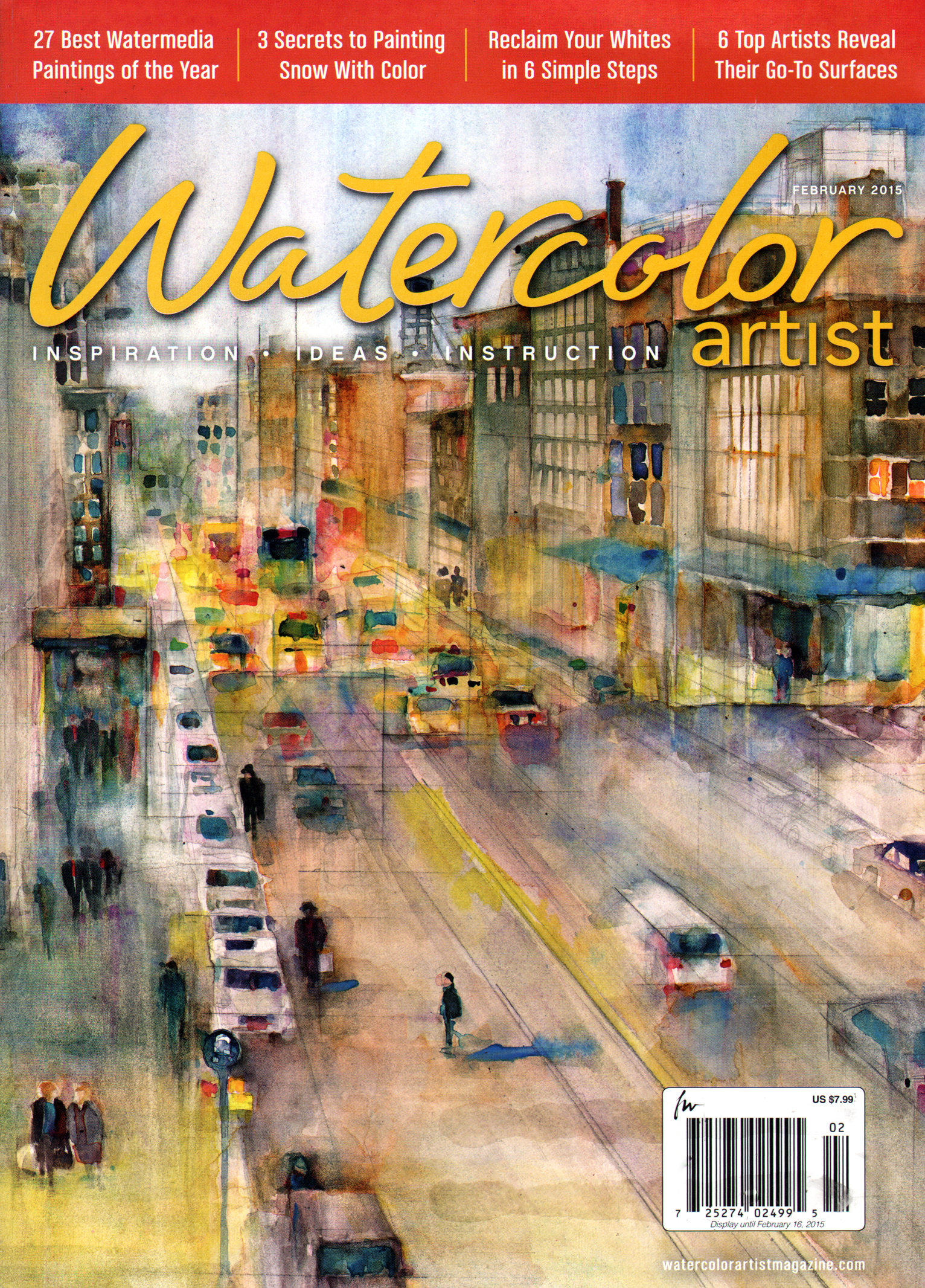 Watercolor-Artist February 01, 2015 Issue Cover