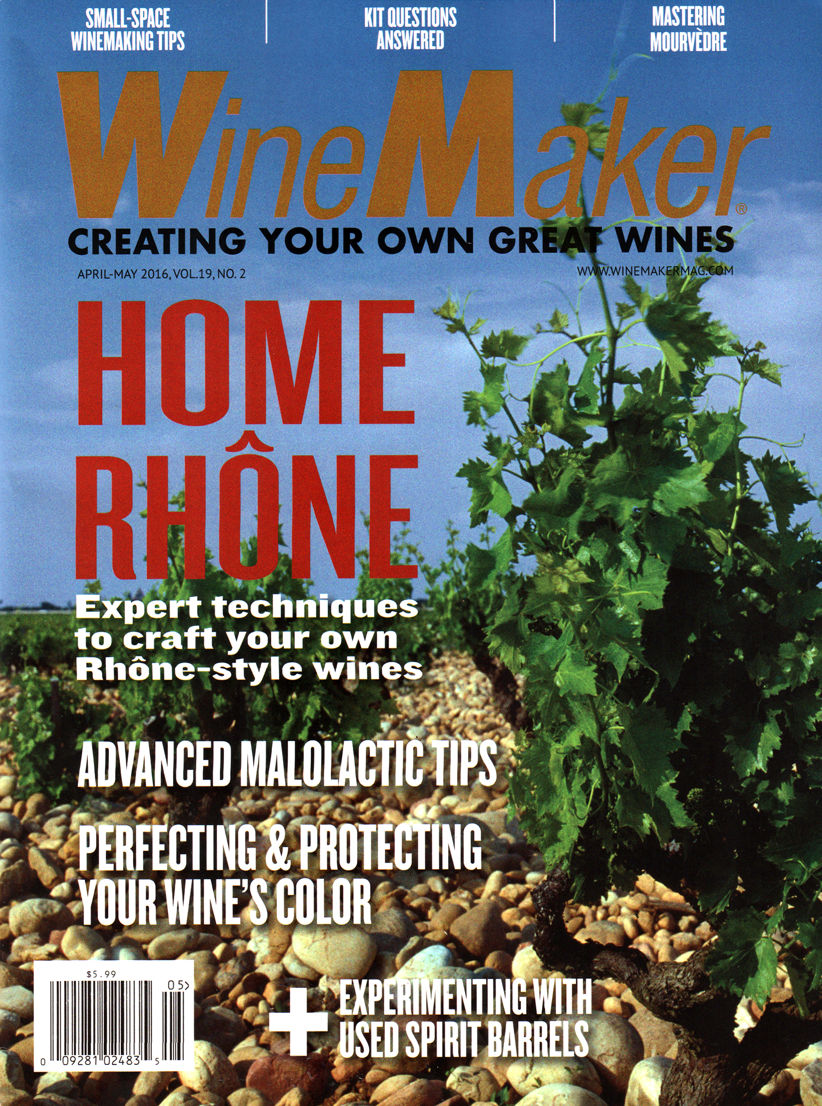 winemaker April 01, 2016 Issue Cover