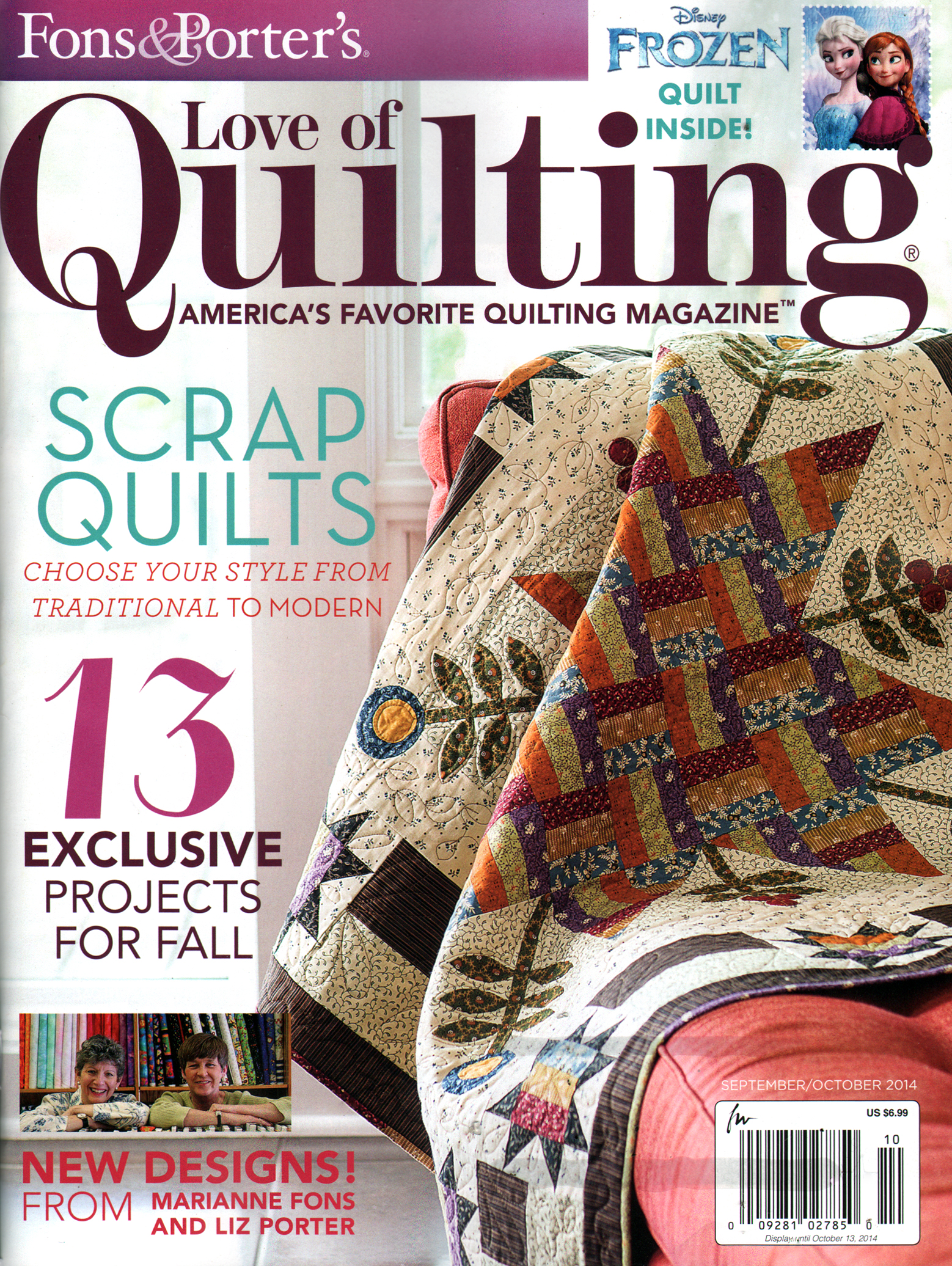 Fons-and-Porters-Love-of-Quilting September 01, 2014 Issue Cover