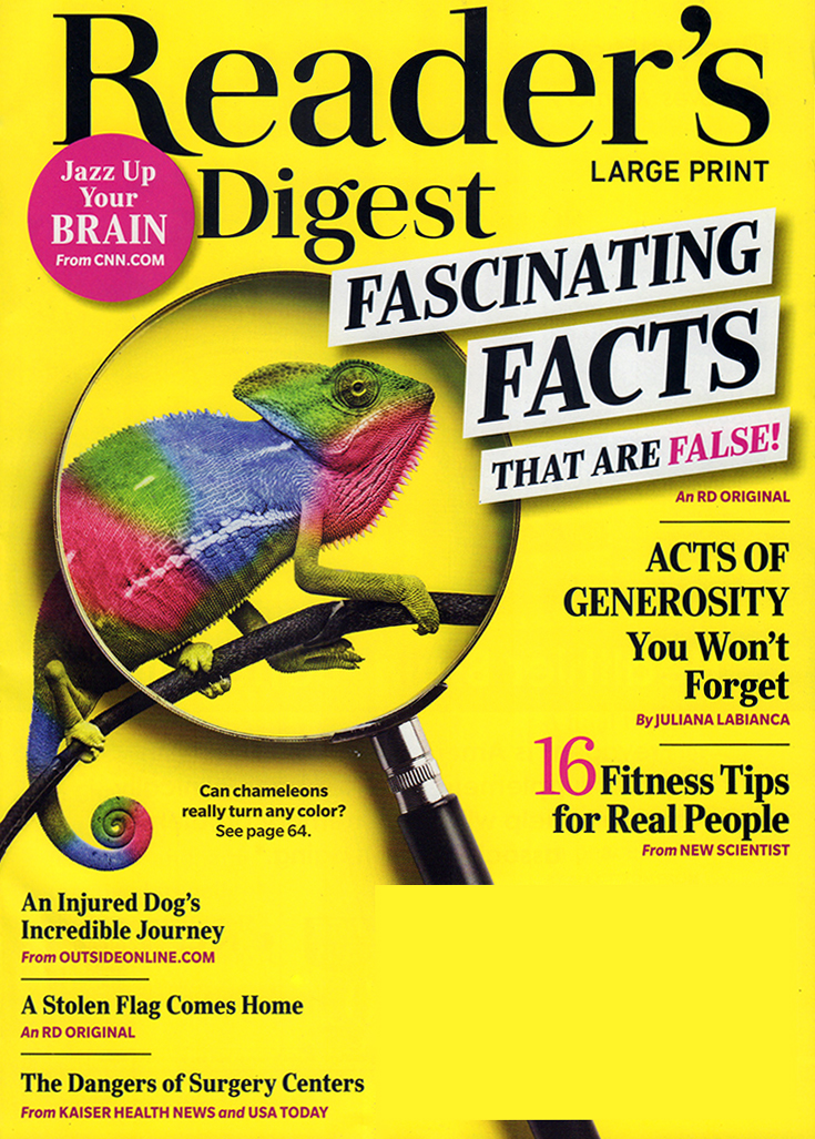Readers-Digest---Large-Print-Edition February 01, 2019 Issue Cover