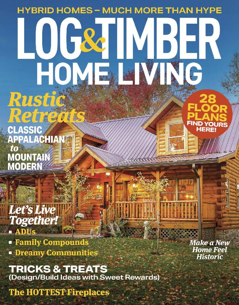 Log-and-Timber-Home-Living November 01, 2023 Issue Cover